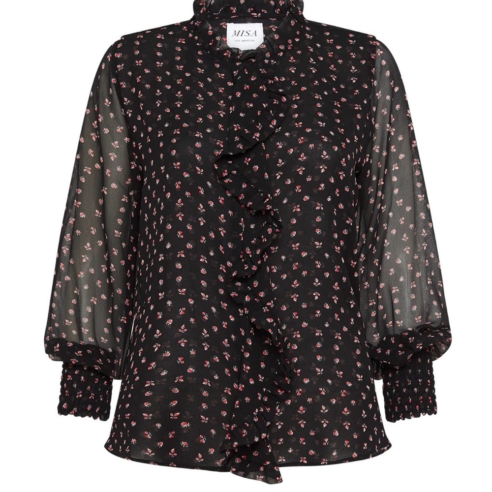 Misa NWT Jacinda Top in Ditsy Roses Small
